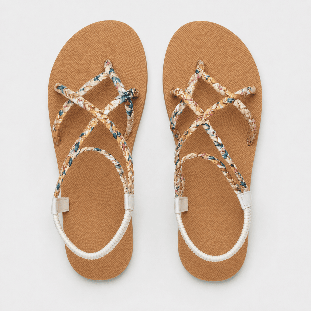 Boho Strappy Flat Sandals for Women