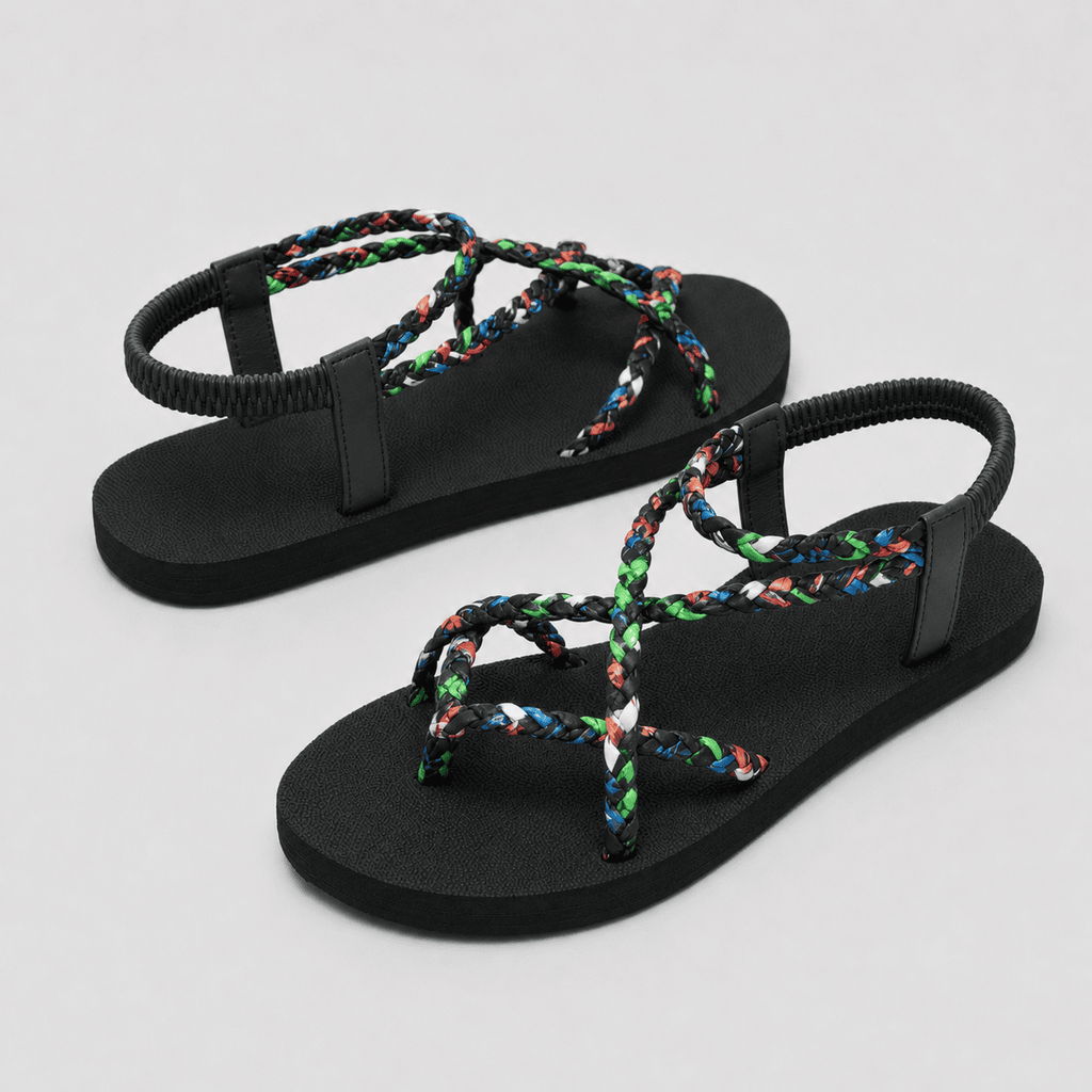 Boho Strappy Flat Sandals for Women