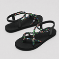 Boho Strappy Flat Sandals for Women