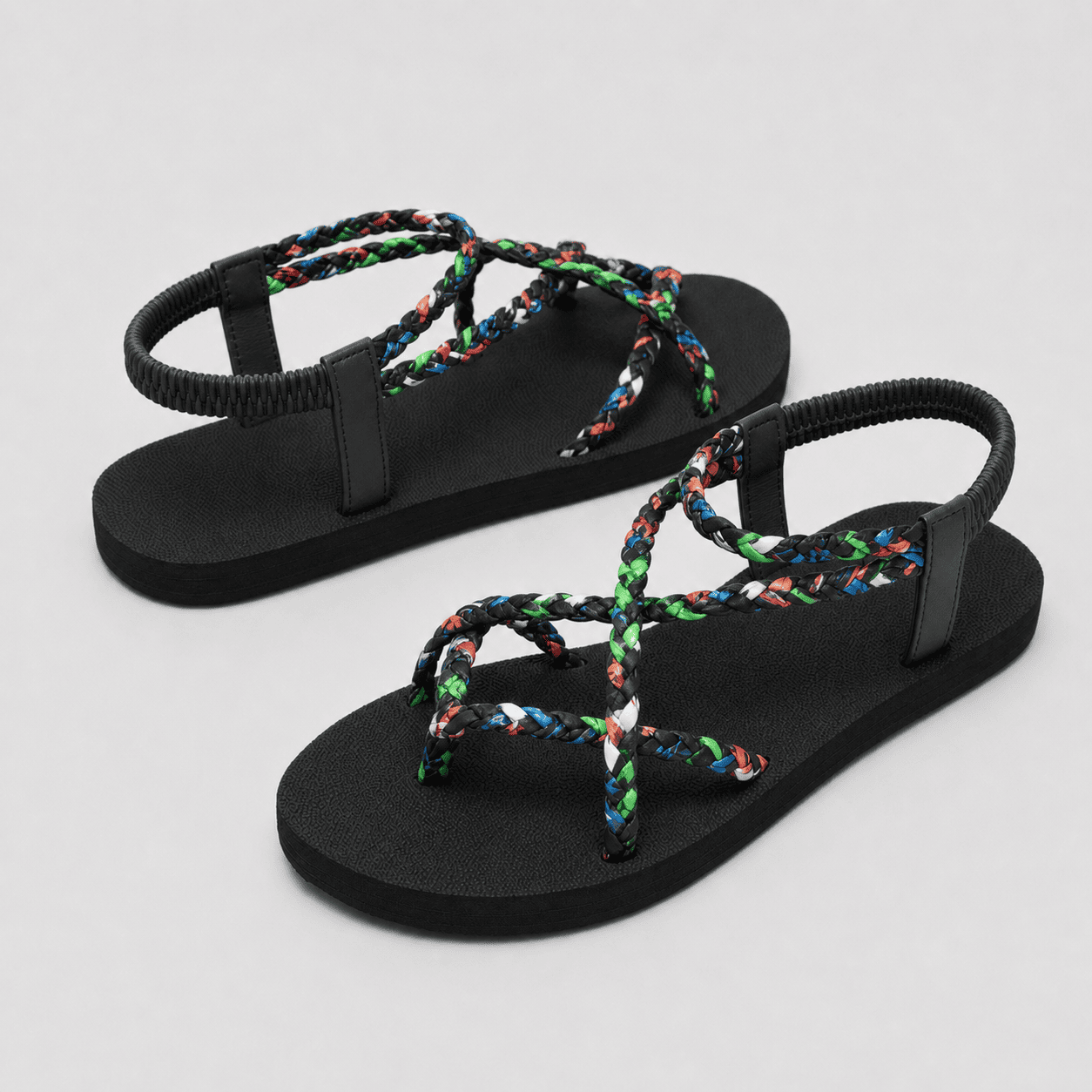 Boho Strappy Flat Sandals for Women