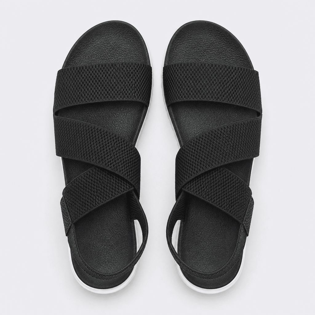 Easygoing Elastic Strap Platform Sandals for Women